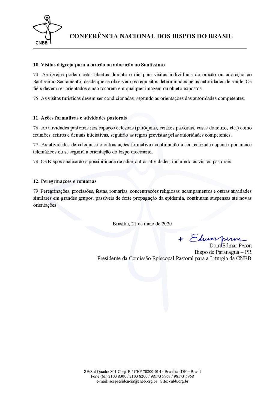 Decreto de 31072020 da Diocese de Marlia/SP