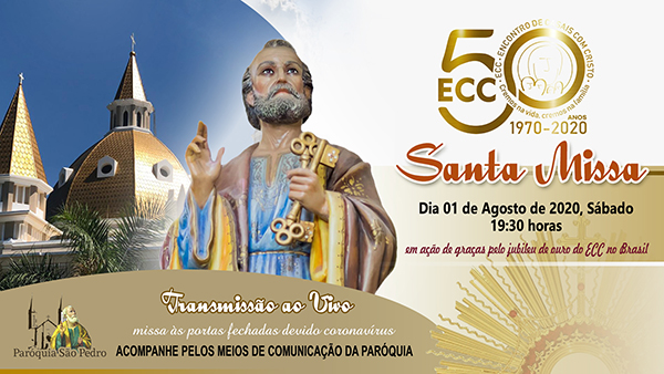 So Pedro de Tup celebra missa em ao de graas pelo jubileu de ouro do ECC no Brasil